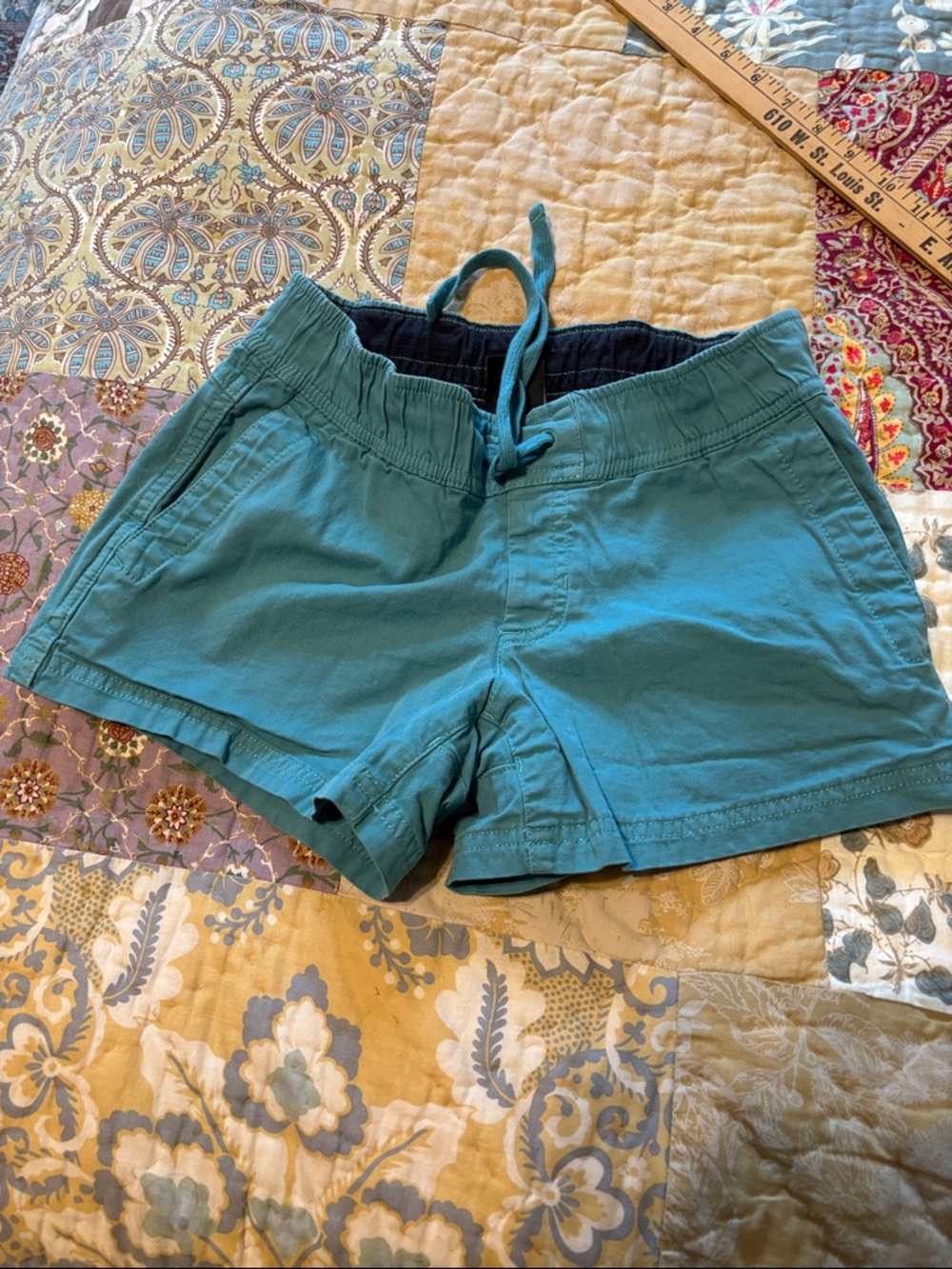 The North Face Teal Drawstring Shorts